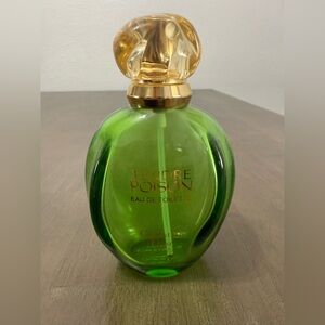 Vintage 90s Christian Dior Tendre Poison Eau de Toilette Green with Gold Cap